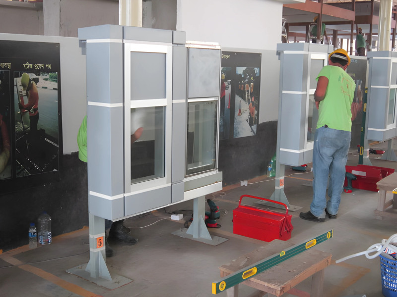 Curtain wall installation